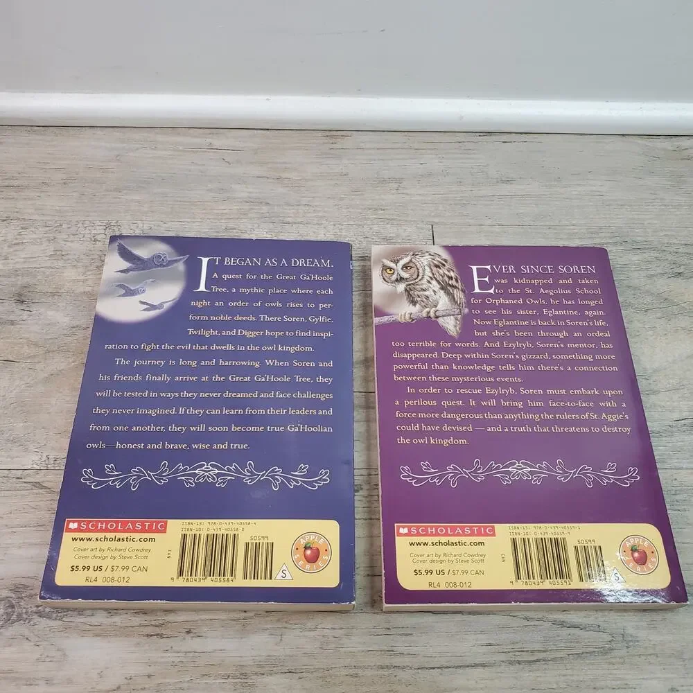 LOT OF 2 - Kathryn Lasky Guardians Of Ga'hoole Scholastic PB Books The Journey